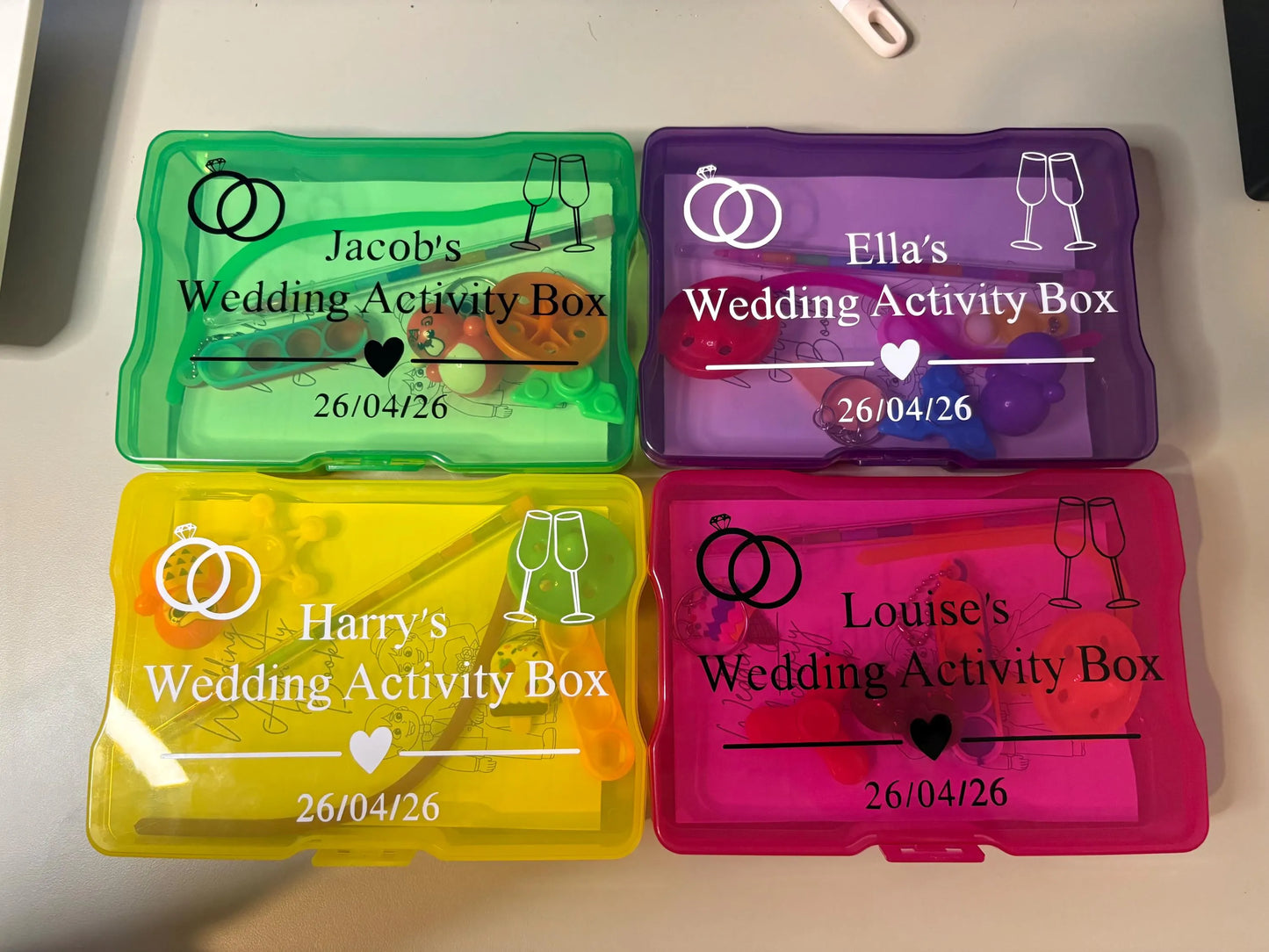 Children's Wedding Activity Packs - Boxes