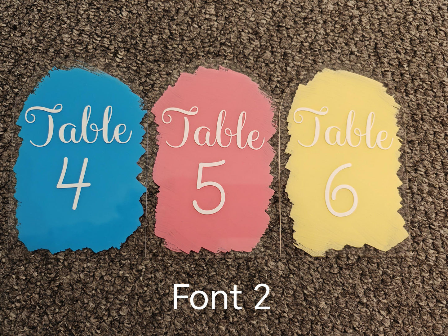 Wedding/Event table numbers