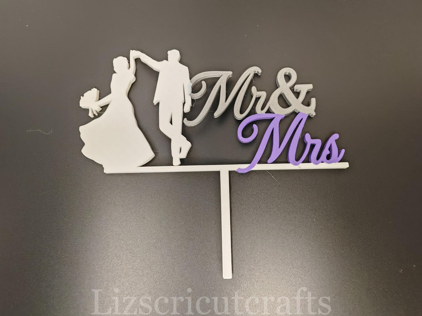 Wedding Cake Topper - 3D Printed