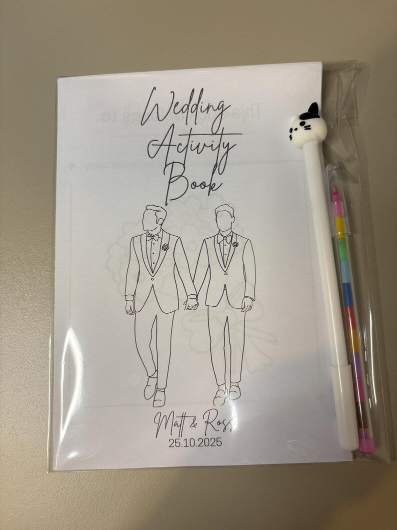 Children's Wedding Activity packs - Mr and Mr/Mrs and Mrs