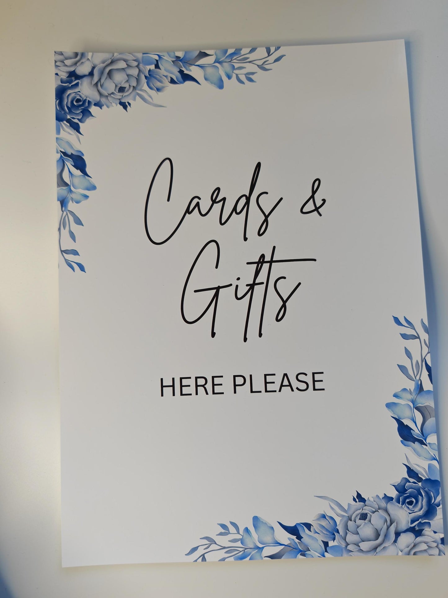 Full set of Printed floral design Wedding Signage