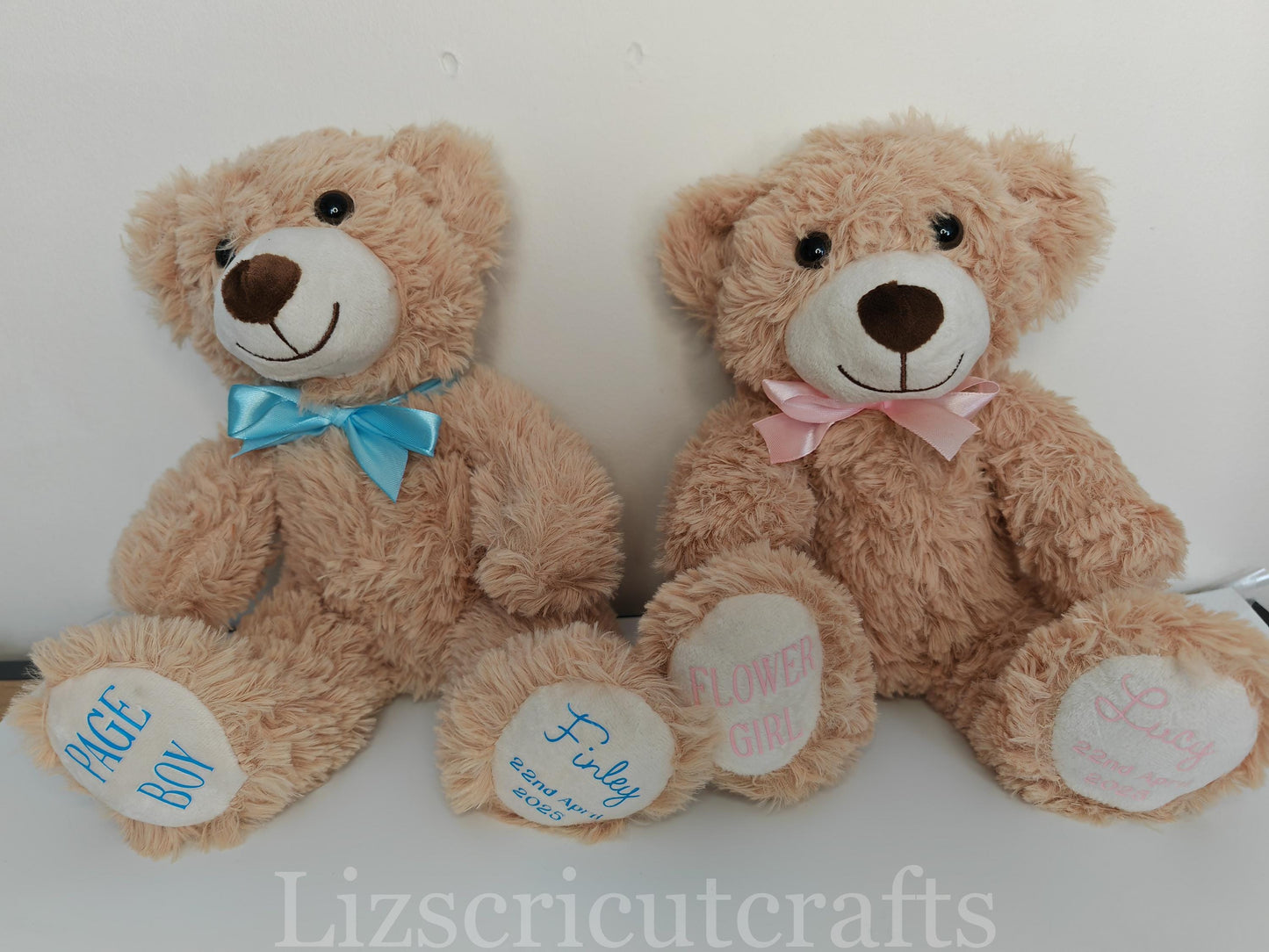 Page Boy / Flower girl gift, Brown bear wedding gift, Children's wedding gift.