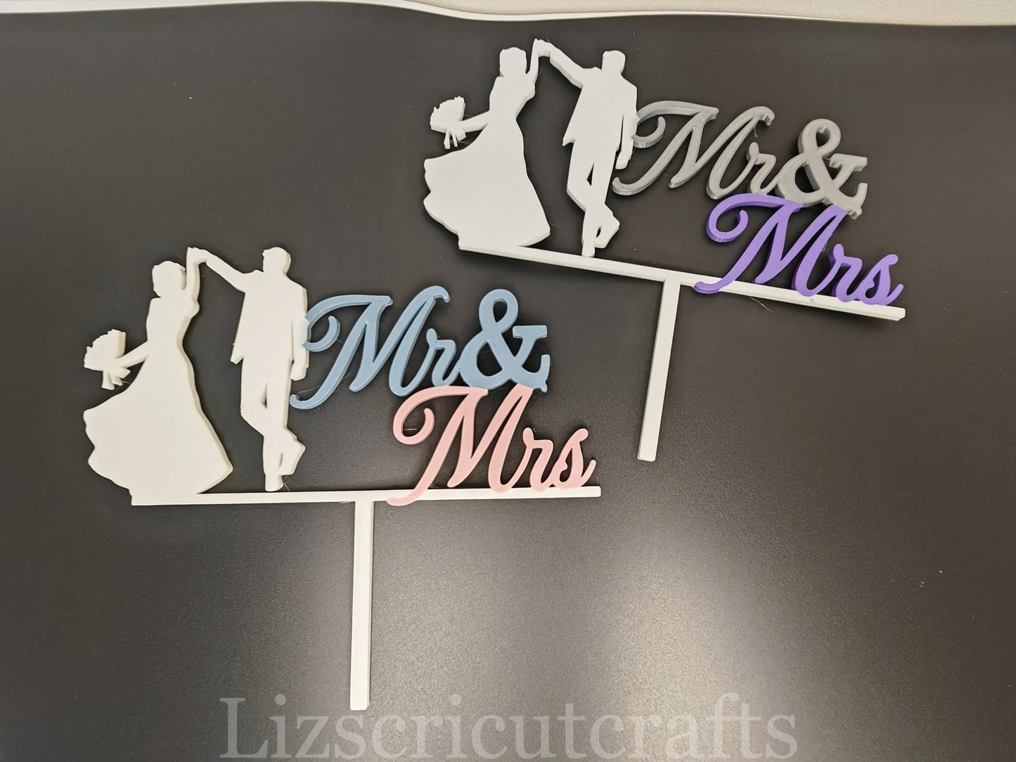 Wedding Cake Topper - 3D Printed