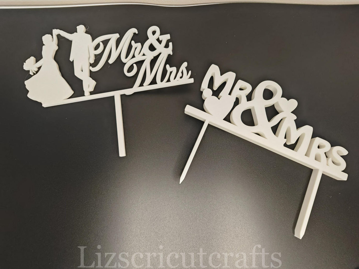 Wedding Cake Topper - 3D Printed