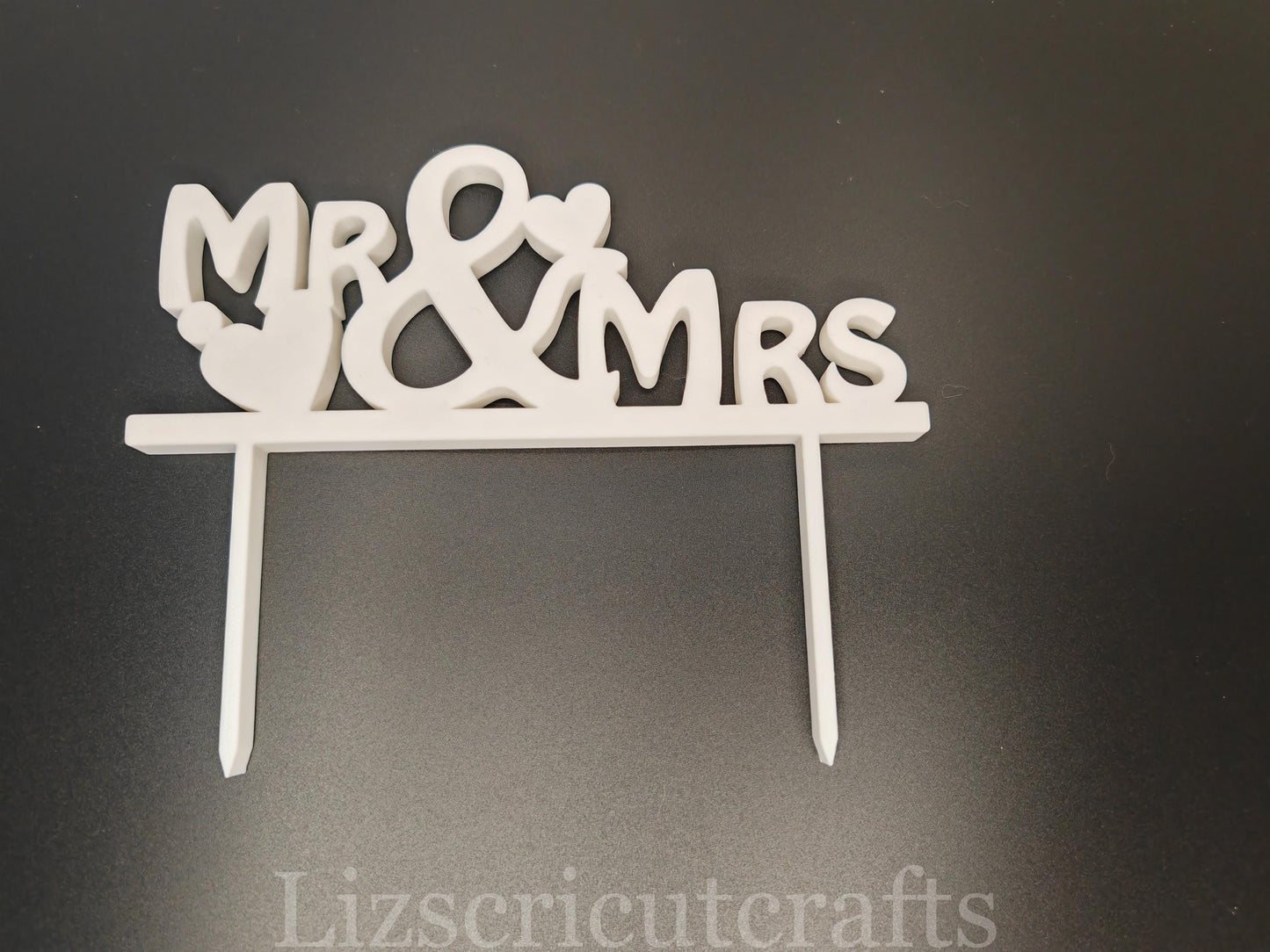 Wedding Cake Topper - 3D Printed