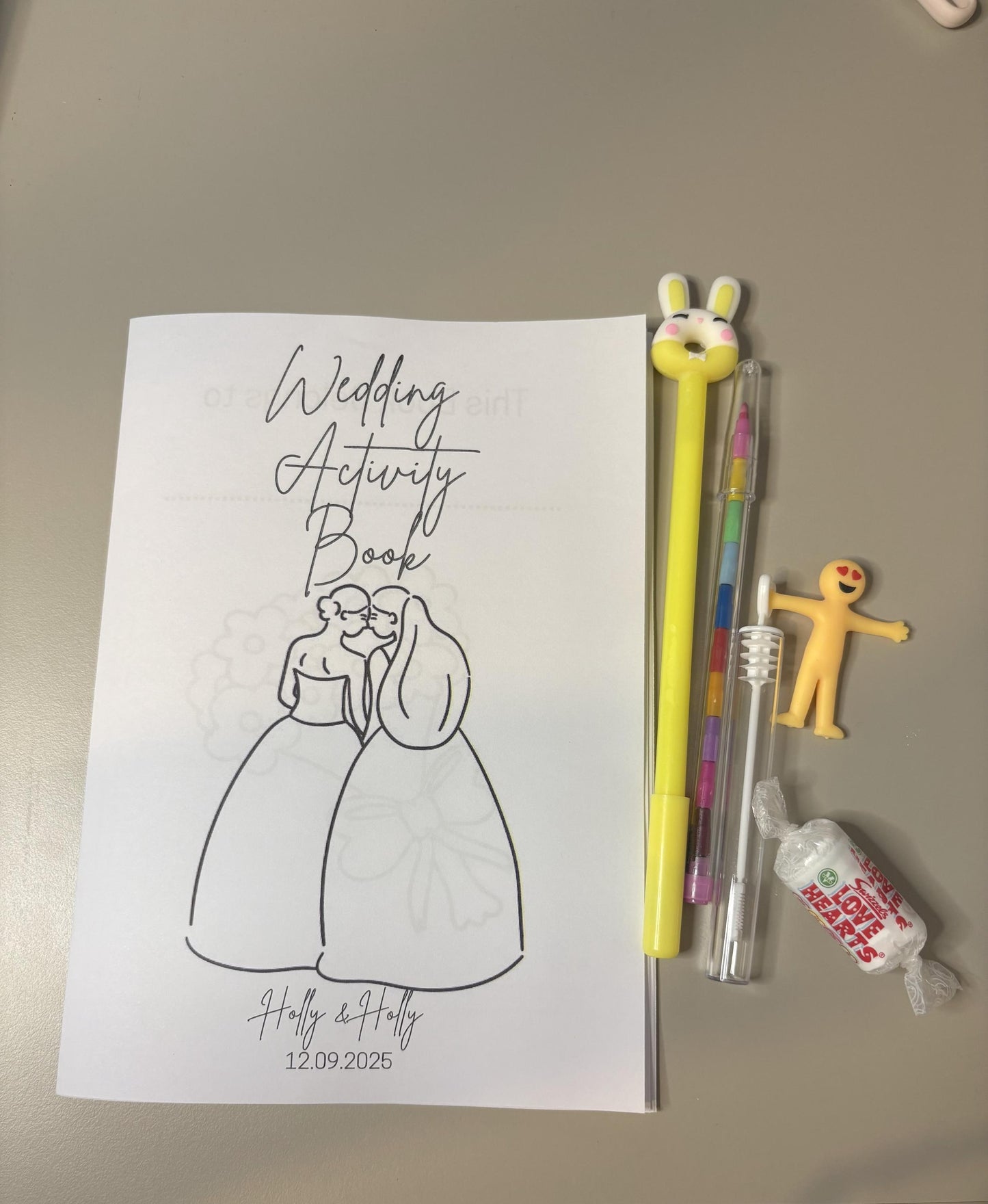 Children's Wedding Activity packs - Mr and Mr/Mrs and Mrs