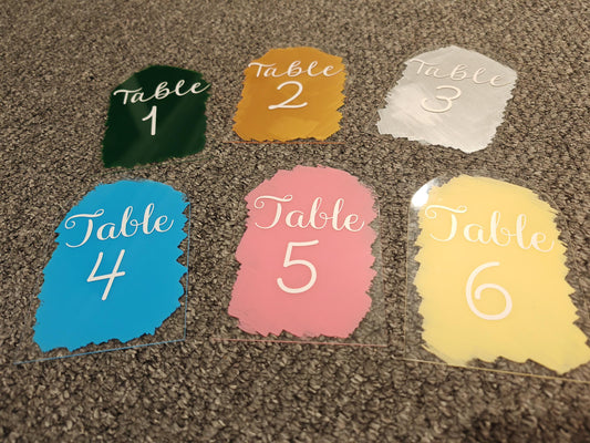 Wedding/Event table numbers