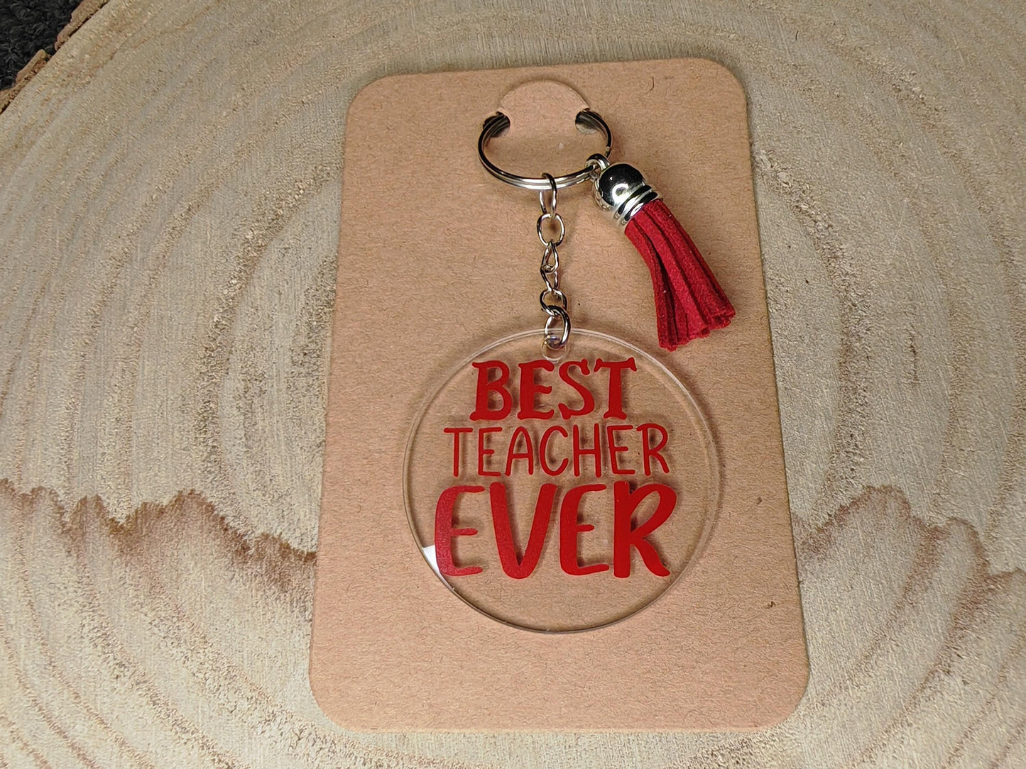 Novelty Keyrings - Best teacher ever
