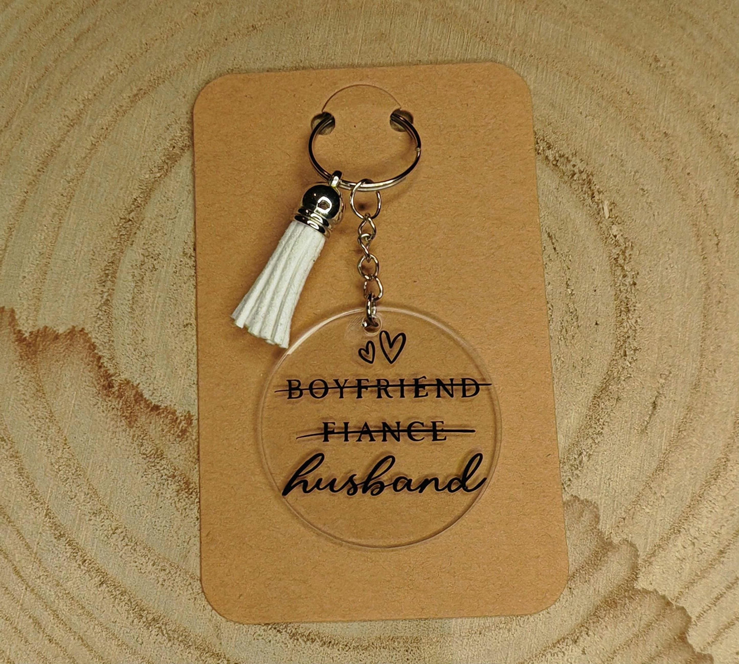 Novelty Keyrings - boyfriend/fiance/husband