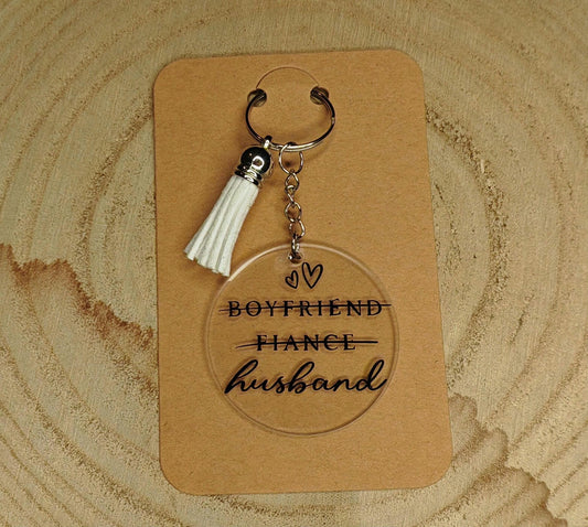 Novelty Keyrings - boyfriend/fiance/husband