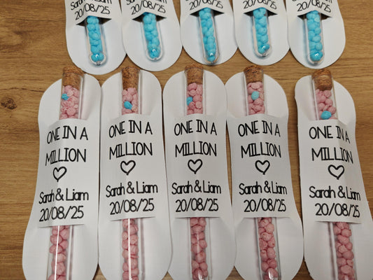 ONE IN A MILLION personalised wedding favours