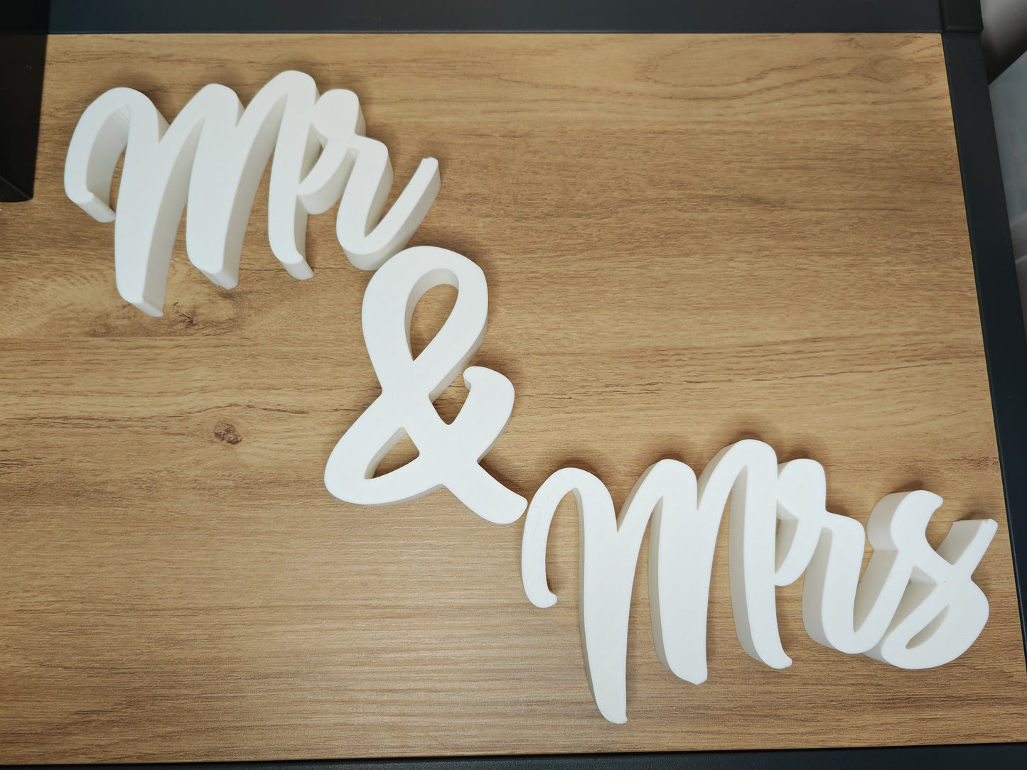 Mr & Mrs - Table decoration, wedding decoration