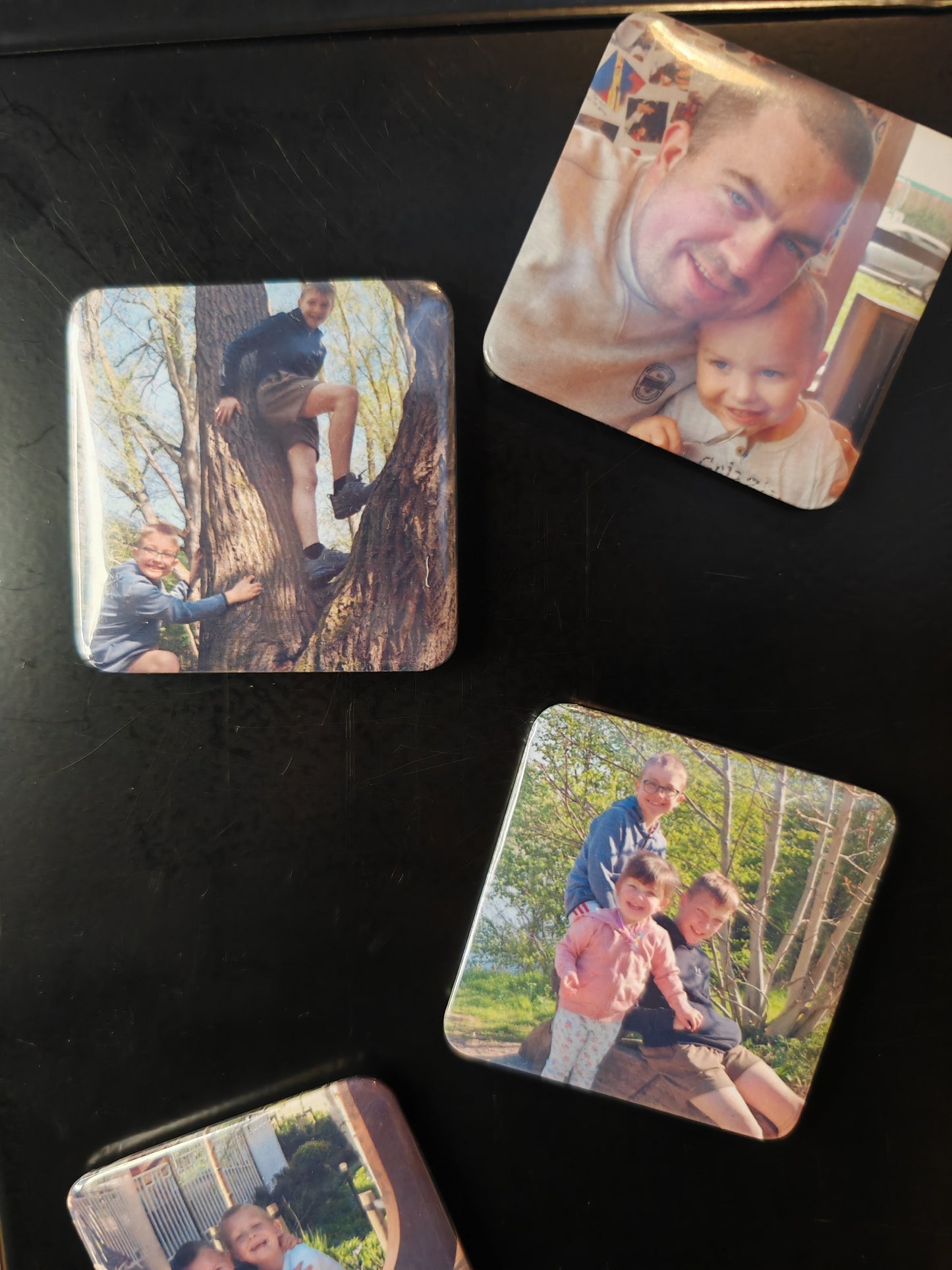 Personalised 5x5cm photo  Magnets - Photo Gifts - Family photos - Memory Magnets