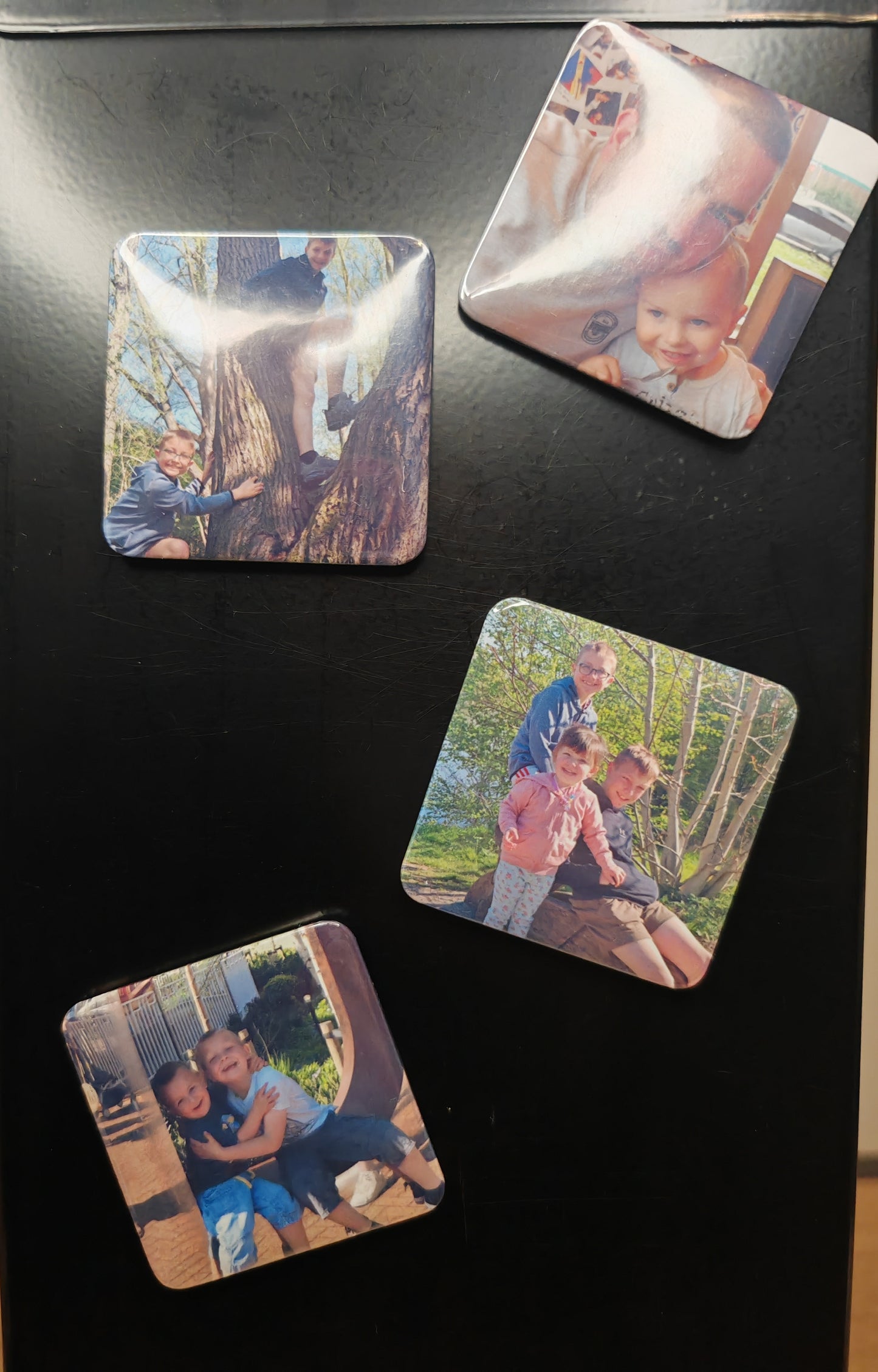 Personalised 5x5cm photo  Magnets - Photo Gifts - Family photos - Memory Magnets