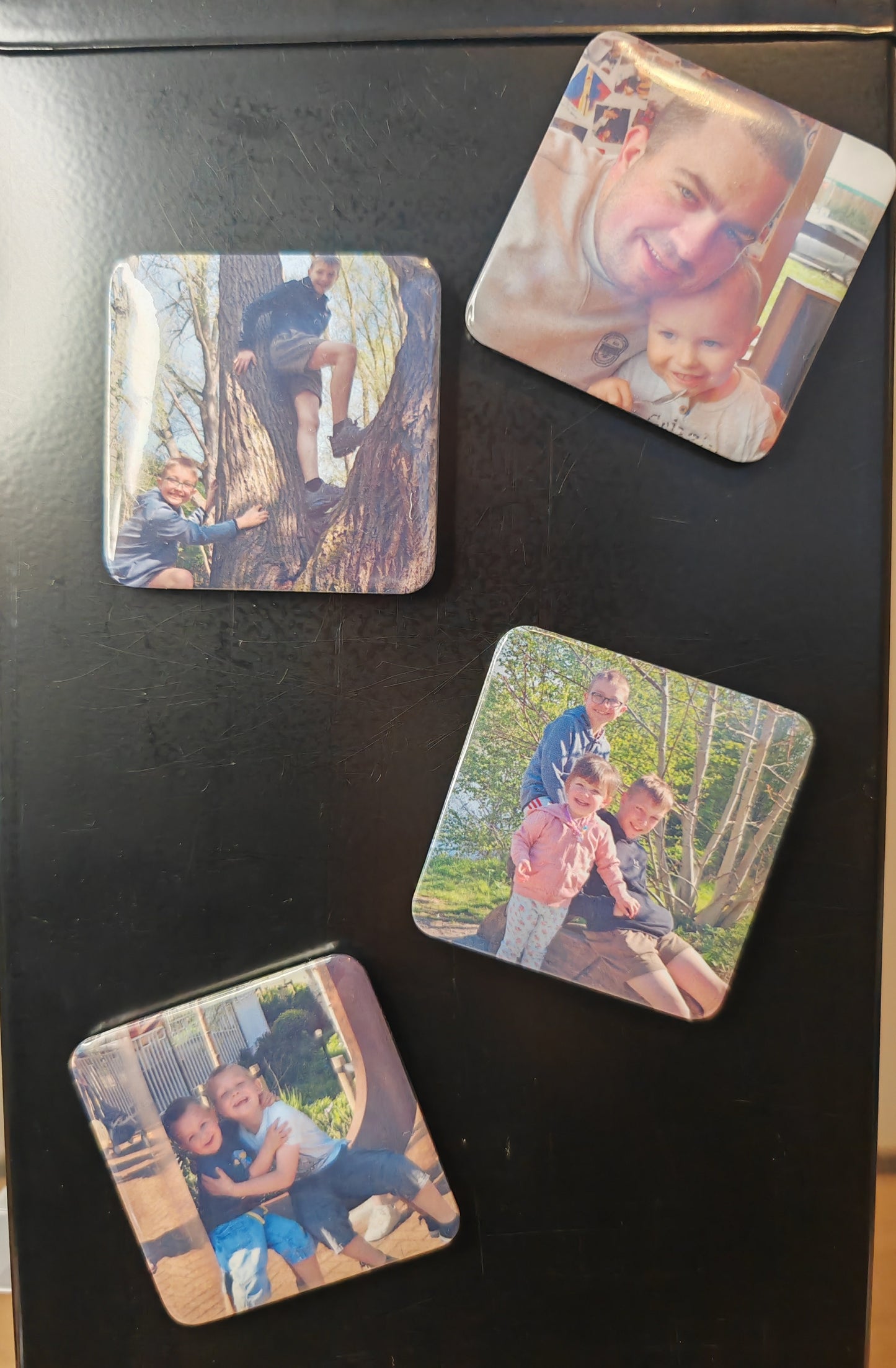 Personalised 5x5cm photo  Magnets - Photo Gifts - Family photos - Memory Magnets