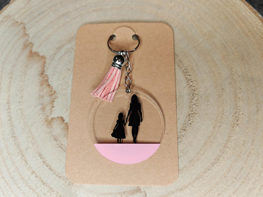 Novelty Keyrings - Mother and Daughter