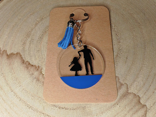 Novelty Keyrings - Dad and Daughter