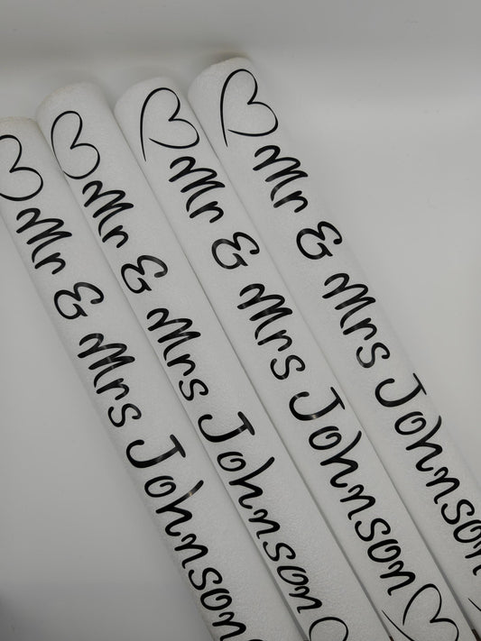 Personalised light up foam sticks - Perfect for Weddings