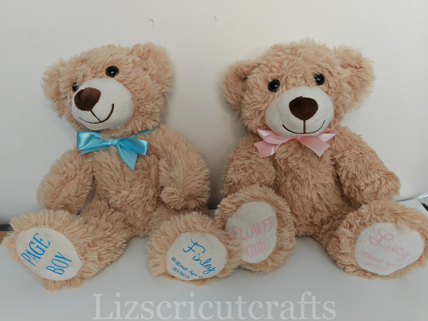 Page Boy / Flower girl gift, Brown bear wedding gift, Children's wedding gift.