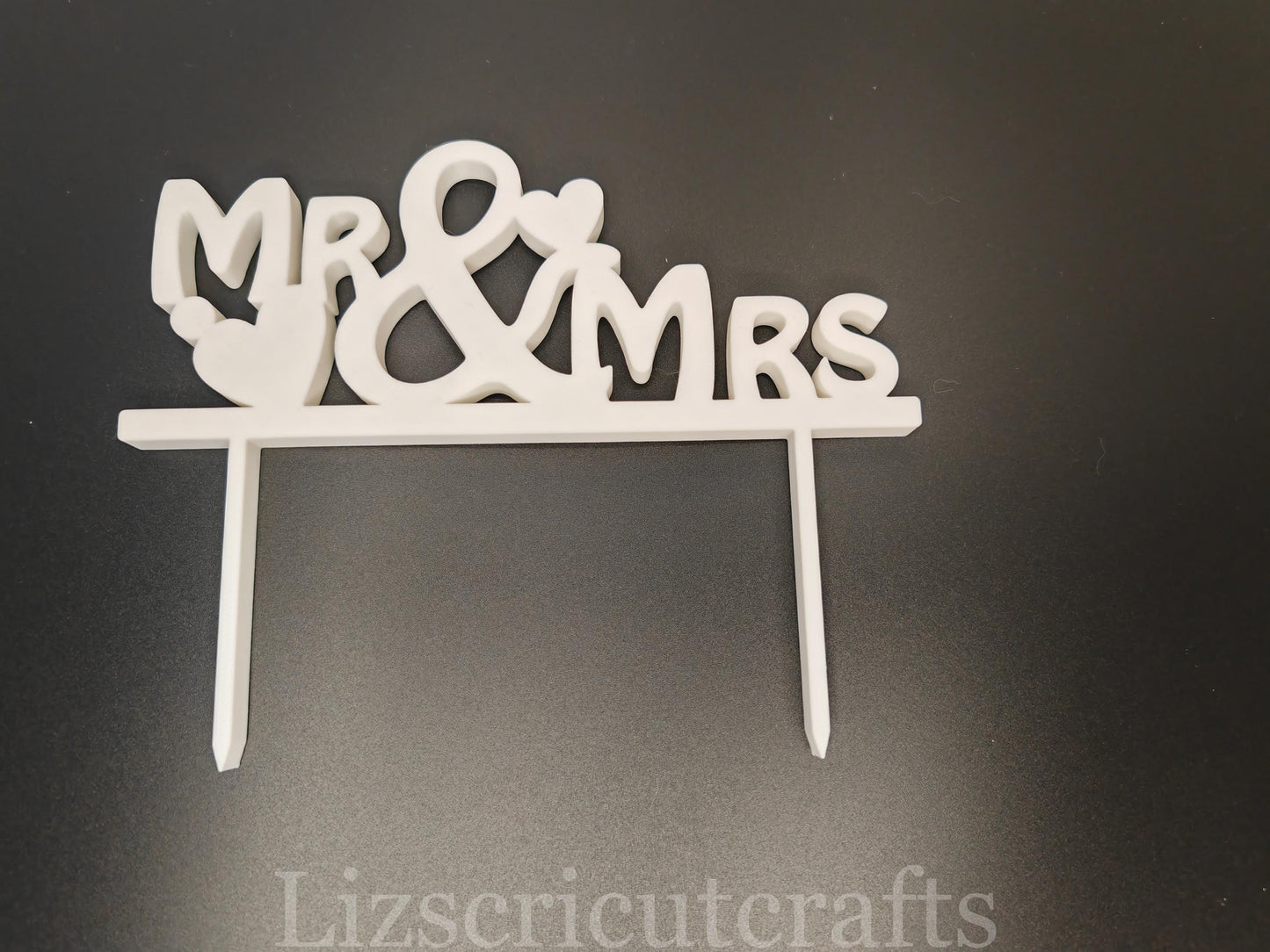 Wedding Cake Topper - 3D Printed