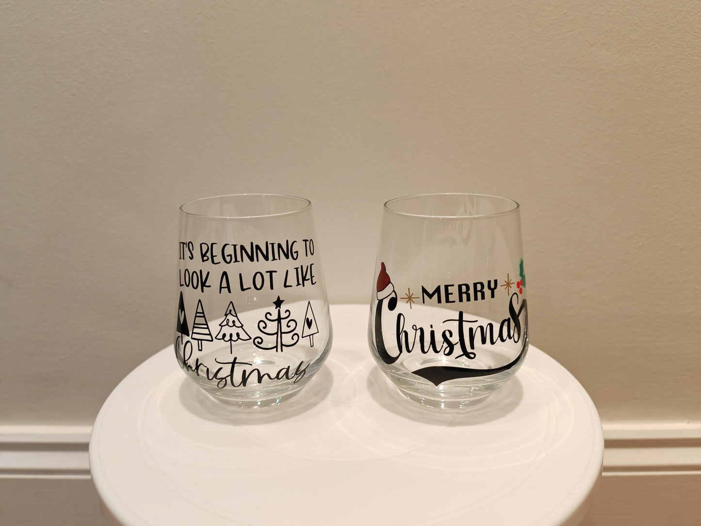 Custom Christmas Glasses - Personalised