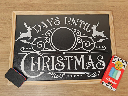 Christmas countdown chalkboard