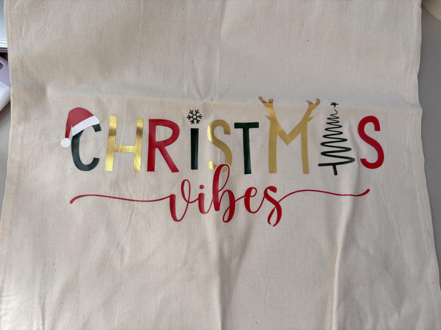 Christmas Themed Tote Bag