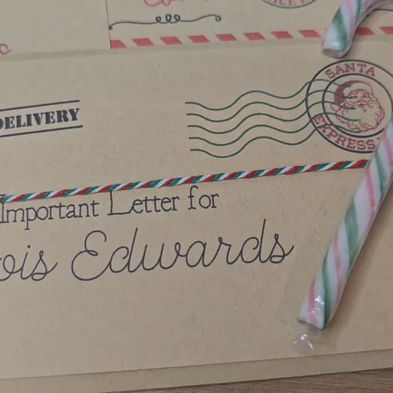 Personalised Christmas Letter from Santa clause and Nice List certificate.