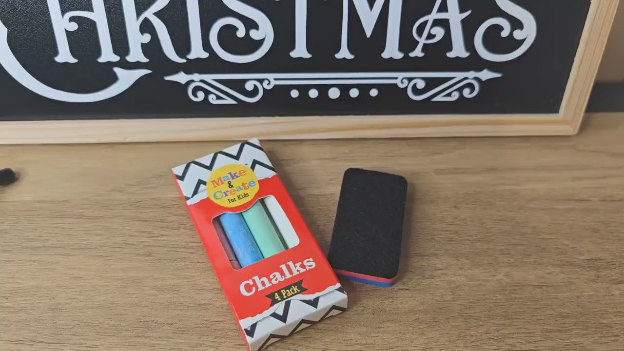 Christmas countdown chalkboard