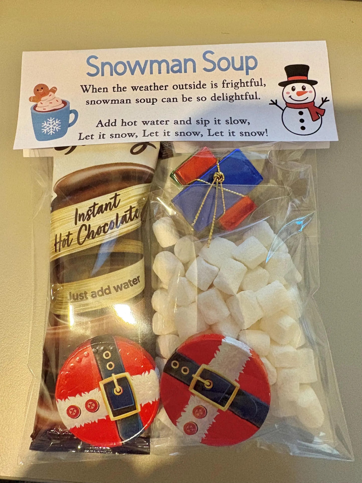Snowman Soup - Hot chocolate gift, christmas eve box, gifts for kids